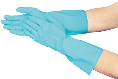 Nitrile, Rubber Gloves Solvex 275 (Flocked Back)