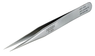 Precision Type Tweezers (Tapering Straight, Tip Round)