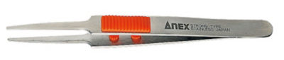 Stainless Steel Tweezers with Rubber Grip