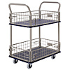 Small Steel Dolly, 2-Level with Spill Guard