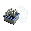 Rubber Stamp w/ Handle, Coupled, Numeric, Gothic Font