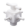 PTFE Branch Tube 4-Way Valve