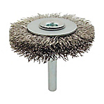 Wire Wheel Brush With Shaft, Stainless Steel Wire