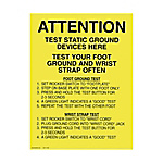 DESCO Poster Foot/Wrist Grounding Checker 432 mm × 559 mm (5 Sheets)