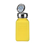 DESCO Static Electricity-Diffusing Bottle, Yellow, Pure Touch HDPE 180 CC