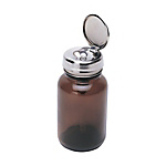 DESCO Dispenser, Glass, Amber, Round Bottle 120 CC