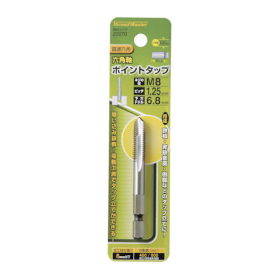 MITSUTOMO Hex-Shank Point Tap (Base Material: HSS)