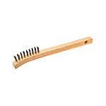 Wire Brush, 2-Rows, Curved